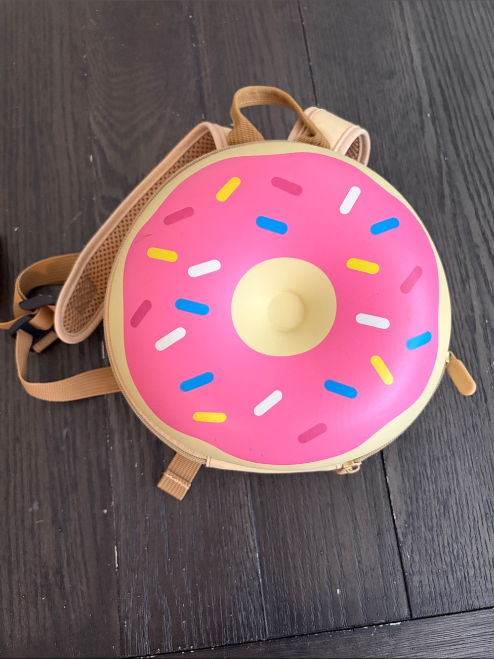 Kids Donut Backpack - Pink Sprinkle Donut design